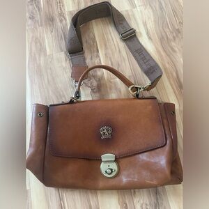 Pratesi Firenze Shoulder & Crossbody Bag Authentic Italian Leather Lock And Key